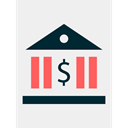 Bank, savings, banking, Seo And Web, Business, Finance, Money, Building WhiteSmoke icon
