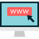 monitor, screen, commerce, online shop, Seo And Web SkyBlue icon