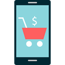 mobile phone, cellphone, smartphone, technology, online shop, Communications, Commerce And Shopping SkyBlue icon