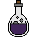 wizard, Chemistry, flask, halloween, poison, witch, Chemist Black icon