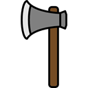 Ax, weapon, Construction, halloween, Axe, carpenter, weapons, Carpentry, Wood Cutting Black icon