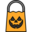 fear, Bag, halloween, horror, Terror, spooky, scary Black icon