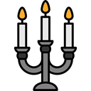 candelabra, miscellaneous, light, illumination Black icon