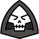 Terror, spooky, scary, fear, death, halloween, horror DarkSlateGray icon