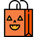 Bag, halloween, horror, Terror, spooky, scary, fear Coral icon