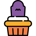 food, cupcake, baked, Food And Restaurant, muffin, Dessert, sweet, Bakery Black icon