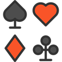 poker, Hearts, gaming, Spades, Diamonds, Casino, Bet, Clubs, gambling DarkSlateGray icon