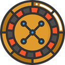 gaming, Casino, Bet, roulette, gambling DarkSlateGray icon