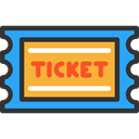 pass, show, Ticket, travel, tickets, entertainment DarkSlateGray icon