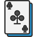 gambling, gaming, Casino, Bet, Clubs, Cards, poker WhiteSmoke icon