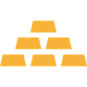gold, Business, Bank, Ingot, luxury, Business And Finance Black icon