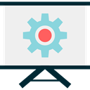 screen, Conference, screens, Projecting, Business Presentation, Seo And Web, powerpoint, Presentation, interface, Projector WhiteSmoke icon