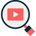 search, magnifying glass, Loupe, video player, Seo And Web WhiteSmoke icon