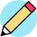 Edit, pencil, education, writing PaleTurquoise icon