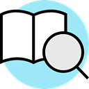 Library, education, reading, open book PaleTurquoise icon
