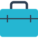suitcase, travel, portfolio, Business, Briefcase, Bag LightSeaGreen icon