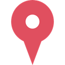 location, pin, placeholder, signs, map pointer, Map Location, Map Point, Maps And Location IndianRed icon