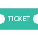 pass, show, Ticket, tickets, entertainment LightSeaGreen icon