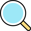 search, magnifying glass, zoom, detective, Loupe, Tools And Utensils, Seo And Web PaleTurquoise icon