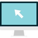 Computer, monitor, screen SkyBlue icon