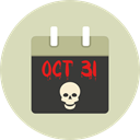 halloween, horror, Terror, October, spooky, scary, fear, Frightening, Calendar LightGray icon