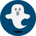 Ghost, halloween, horror, Terror, spooky, scary, fear, Frightening MidnightBlue icon