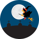 halloween, horror, Terror, witch, Frightening, Cemetery, spooky, scary, fear MidnightBlue icon