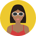 profile, Avatar, Social, user, woman Goldenrod icon