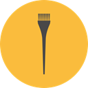Beauty, Hair Salon, Grooming, Hair Dye Brush SandyBrown icon