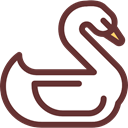 bird, zoo, Animals, wildlife, swan, Animal Kingdom SaddleBrown icon