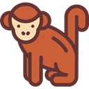 Ape, monkey, zoo, Animals, mammal, Wild Life, Animal Kingdom Chocolate icon