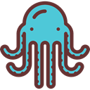 Octopus, Aquatic, Sea Life, Animals, Aquarium SaddleBrown icon