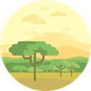 nature, landscape, scenery, Savannah LemonChiffon icon