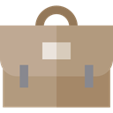 Business, Briefcase, Bag, suitcase, travel, portfolio RosyBrown icon