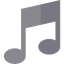 music player, song, musical note, Quaver, music, interface, Music And Multimedia Gray icon