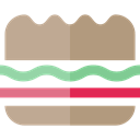 Food And Restaurant, meal, snack, Bread, sandwich, food, Lunch RosyBrown icon