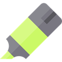 Highlighter, permanent, Tools And Utensils, Edit Tools, Edit, Drawing, Draw, underline Gray icon
