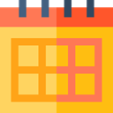 Schedule, interface, Administration, Organization, Calendars, Time And Date, Calendar, time, date SandyBrown icon