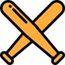 Team Sport, Sports And Competition, equipment, baseball, sports, Bats SandyBrown icon