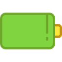 battery status, Battery Level, Battery, technology, electronics, full battery YellowGreen icon