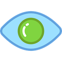 view, medical, interface, Eye, visible, ui, Visibility LightSkyBlue icon