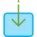 signs, document, Arrows, File, Arrow, Archive, Import, interface, ui, option LightSkyBlue icon