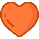 Favorite, Heart, Favourite, rate, shapes, signs, Shapes And Symbols Coral icon