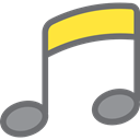 music, Quaver, Music And Multimedia, interface, music player, song, musical note Black icon