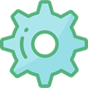 Gear, settings, configuration, ui, cogwheel, Tools And Utensils MediumSeaGreen icon