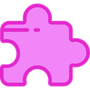 Game, gaming, shapes, Puzzle, ui, Toy, piece, Hobbies And Free Time Violet icon
