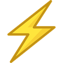 lightning, weather, electricity, Flash, Bolt, ui, electrical, technology, thunder Black icon