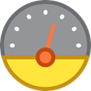 speedometer, velocity, Tools And Utensils, Measuring, Seo And Web LightSlateGray icon
