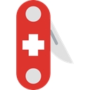 miscellaneous, equipment, Switzerland, Blade, Tools And Utensils, Swiss Army Knife, Construction And Tools Crimson icon