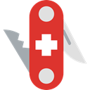 miscellaneous, equipment, Switzerland, Construction And Tools, Blade, Tools And Utensils, Swiss Army Knife Crimson icon